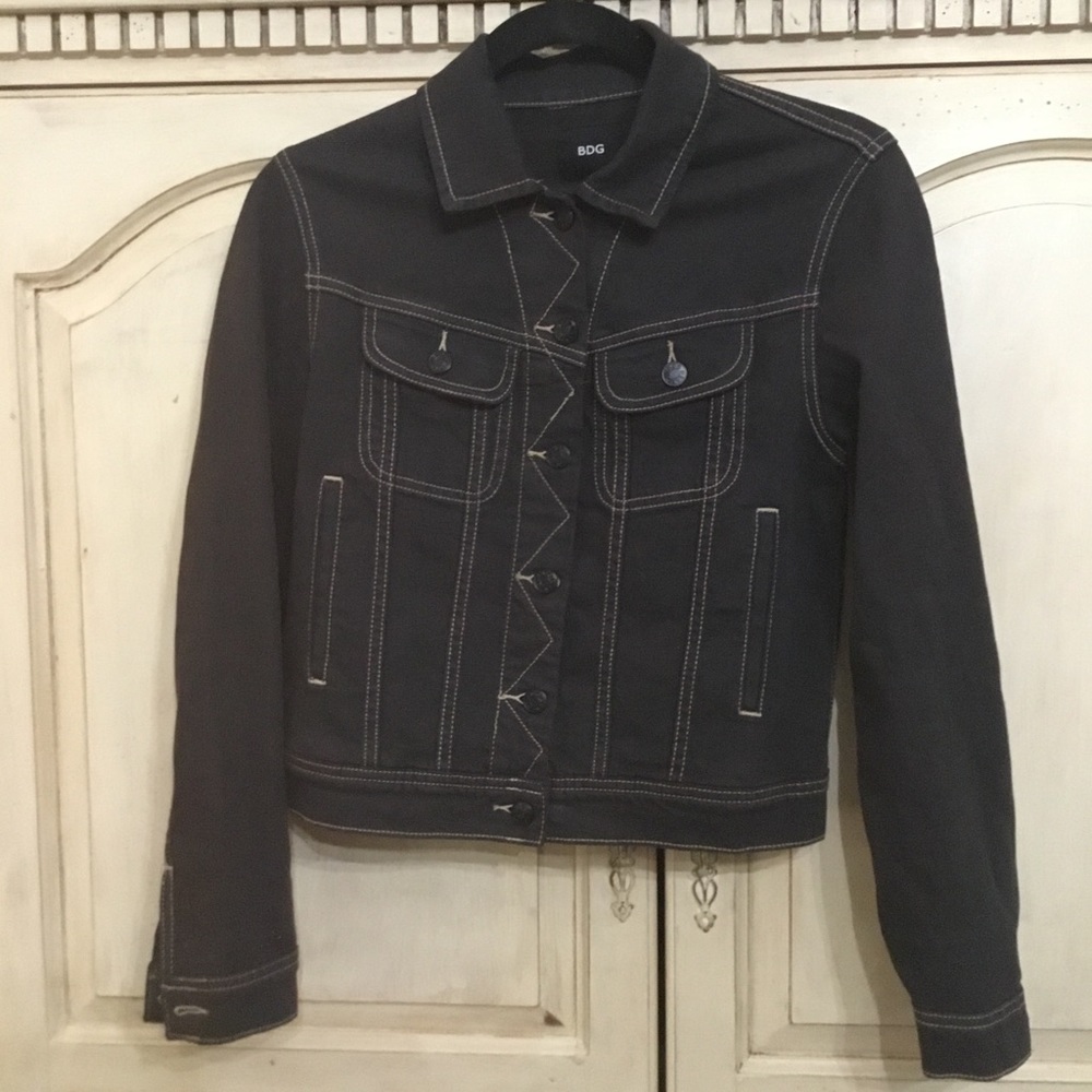 BDG Urban Outfitters Women’s Black Denim Jacket Size XS NWOT